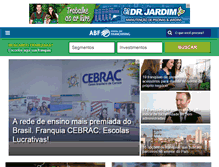 Tablet Screenshot of portaldofranchising.com.br